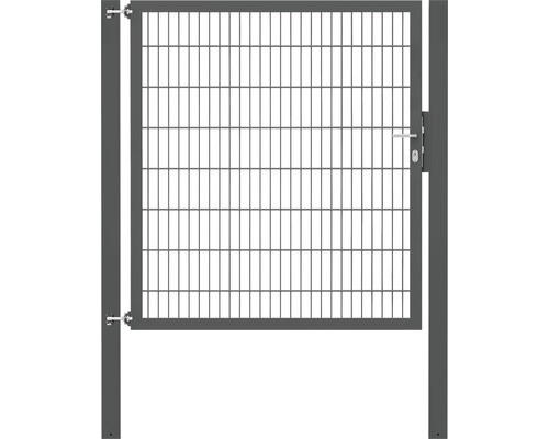 Stabgitter-Einzeltor ALBERTS Flexo Plus 8/6/8 150 x 160 cm inkl. Pfosten 10 x 10 cm anthrazit