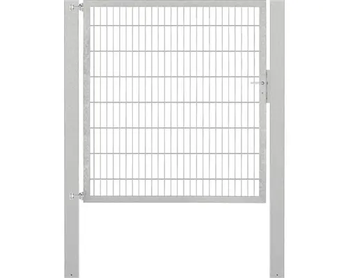 Stabgitter-Einzeltor ALBERTS Flexo Plus 8/6/8 150 x 160 cm inkl. Pfosten 10 x 10 cm feuerverzinkt
