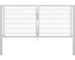 Stabgitter-Doppeltor ALBERTS Flexo Plus 8/6/8 300 x 140 cm inkl. Pfosten 10 x 10 cm feuerverzinkt