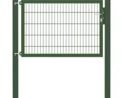 Stabgitter-Einzeltor ALBERTS Flexo Plus 8/6/8 150 x 100 cm inkl. Pfosten 10 x 10 cm grün