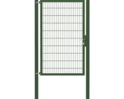 Stabgitter-Einzeltor ALBERTS Flexo Plus 8/6/8 125 x 200 cm inkl. Pfosten 8 x 8 cm grün