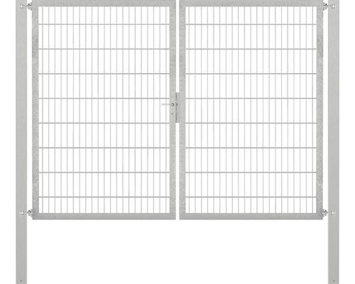 Stabgitter-Doppeltor ALBERTS Flexo Plus 8/6/8 250 x 180 cm inkl. Pfosten 8 x 8 cm feuerverzinkt