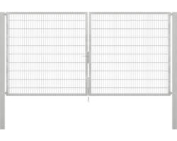 Stabgitter-Doppeltor ALBERTS Flexo Plus 8/6/8 400 x 200 cm inkl. Pfosten 10 x 10 cm feuerverzinkt