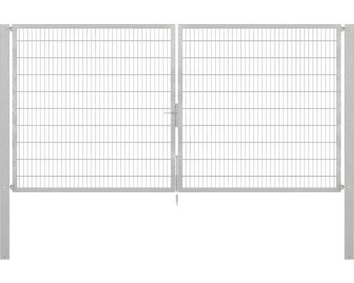 Stabgitter-Doppeltor ALBERTS Flexo Plus 8/6/8 400 x 200 cm inkl. Pfosten 10 x 10 cm feuerverzinkt