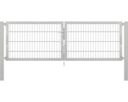 Stabgitter-Doppeltor ALBERTS Flexo Plus 8/6/8 250 x 80 cm inkl. Pfosten 8 x 8 cm feuerverzinkt