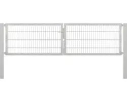 Stabgitter-Doppeltor ALBERTS Flexo Plus 8/6/8 300 x 80 cm inkl. Pfosten 10 x 10 cm, feuerverzinkt