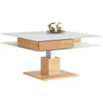 XXXLutz Lauterach - Ihr M&ouml;belhaus bei Bregenz Couchtisch in Holz, Glas, Holzwerkstoff 90/90/35,5 cm
