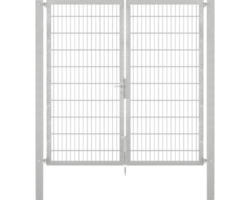 Stabgitter-Doppeltor ALBERTS Flexo Plus 8/6/8 200 x 200 cm inkl. Pfosten 8 x 8 cm feuerverzinkt