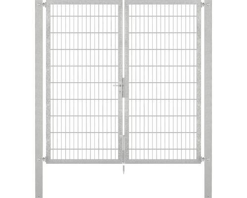 Stabgitter-Doppeltor ALBERTS Flexo Plus 8/6/8 200 x 200 cm inkl. Pfosten 8 x 8 cm feuerverzinkt