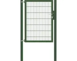 Stabgitter-Einzeltor ALBERTS Flexo Plus 8/6/8 100 x 140 cm inkl. Pfosten 8 x 8 cm grün