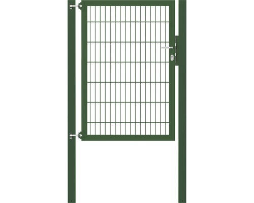 Stabgitter-Einzeltor ALBERTS Flexo Plus 8/6/8 100 x 140 cm inkl. Pfosten 8 x 8 cm grün