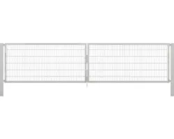 Stabgitter-Doppeltor ALBERTS Flexo Plus 8/6/8 500 x 120 cm inkl. Pfosten 10 x 10 cm feuerverzinkt