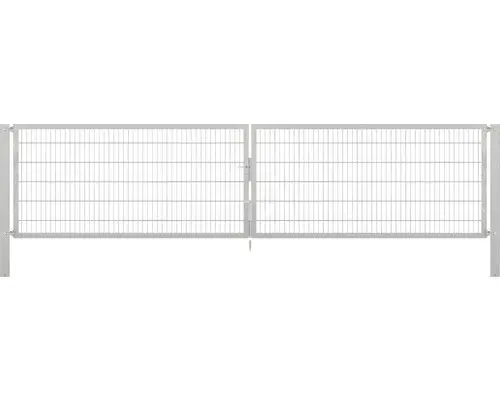 Stabgitter-Doppeltor ALBERTS Flexo Plus 8/6/8 500 x 120 cm inkl. Pfosten 10 x 10 cm feuerverzinkt