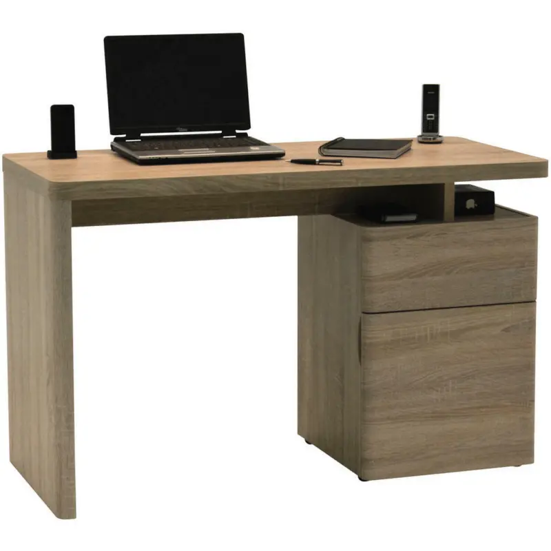 Schreibtisch 120/55/76 cm in Eichefarben