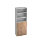 XXXLutz Lauterach - Ihr Möbelhaus bei Bregenz Regalelement 80/215,6/42 cm Weiß, Nussbaumfarben