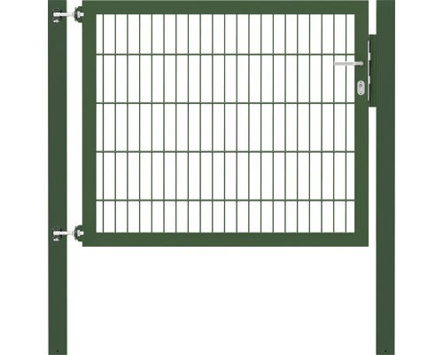 Stabgitter-Einzeltor ALBERTS Flexo Plus 8/6/8 125 x 100 cm inkl. Pfosten 8 x 8 cm grün