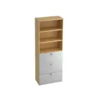 XXXLutz Lauterach - Ihr Möbelhaus bei Bregenz Regalelement 80/215,6/42 cm Silberfarben, Ahornfarben