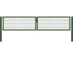 Hornbach Stabgitter-Doppeltor ALBERTS Flexo Plus 8/6/8 400 x 80 cm inkl. Pfosten 10 x 10 cm grün
