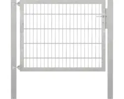 Stabgitter-Einzeltor ALBERTS Flexo Plus 8/6/8 125 x 100 cm inkl. Pfosten 8 x 8 cm feuerverzinkt