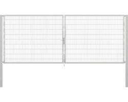 Stabgitter-Doppeltor ALBERTS Flexo Plus 8/6/8 500 x 200 cm inkl. Pfosten 10 x 10 cm feuerverzinkt