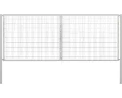 Stabgitter-Doppeltor ALBERTS Flexo Plus 8/6/8 500 x 200 cm inkl. Pfosten 10 x 10 cm feuerverzinkt