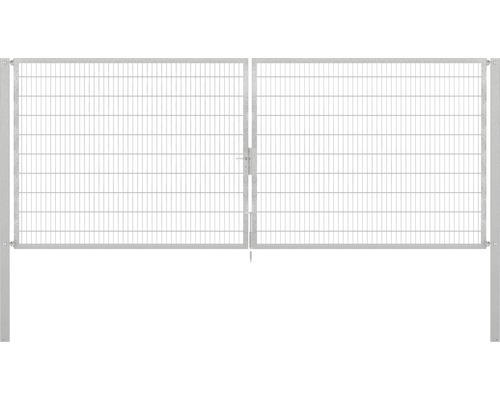 Stabgitter-Doppeltor ALBERTS Flexo Plus 8/6/8 500 x 200 cm inkl. Pfosten 10 x 10 cm feuerverzinkt