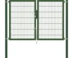 Hornbach Stabgitter-Doppeltor ALBERTS Flexo Plus 8/6/8 200 x 140 cm inkl. Pfosten 8 x 8 cm grün