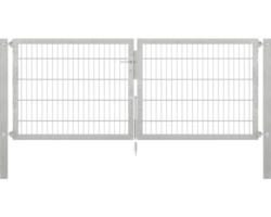 Stabgitter-Doppeltor ALBERTS Flexo Plus 8/6/8 250 x 100 cm inkl. Pfosten 8 x 8 cm feuerverzinkt