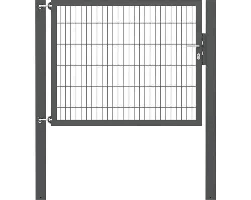 Stabgitter-Einzeltor ALBERTS Flexo Plus 8/6/8 150 x 120 cm inkl. Pfosten 10 x 10 cm anthrazit