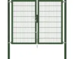 Hornbach Stabgitter-Doppeltor ALBERTS Flexo Plus 8/6/8 200 x 160 cm inkl. Pfosten 8 x 8 cm grün
