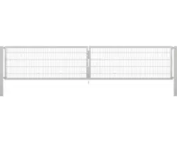 Stabgitter-Doppeltor ALBERTS Flexo Plus 8/6/8 500 x 100 cm inkl. Pfosten 10 x 10 cm feuerverzinkt