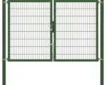Hornbach Stabgitter-Doppeltor ALBERTS Flexo Plus 8/6/8 250 x 160 cm inkl. Pfosten 8 x 8 cm grün