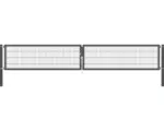 Hornbach Stabgitter-Doppeltor ALBERTS Flexo Plus 8/6/8 500 x 80 cm inkl. Pfosten 10 x 10 cm anthrazit