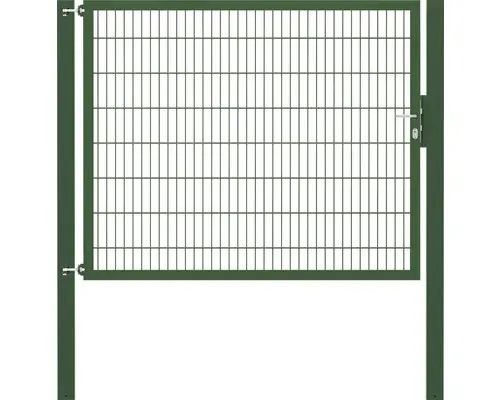 Stabgitter-Einzeltor ALBERTS Flexo Plus 8/6/8 200 x 160 cm inkl. Pfosten 10 x 10 cm grün