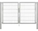 Hornbach Stabgitter-Doppeltor ALBERTS Flexo Plus 8/6/8 200 x 120 cm inkl. Pfosten 8 x 8 cm feuerverzinkt