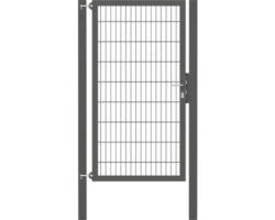 Stabgitter-Einzeltor ALBERTS Flexo Plus 8/6/8 100 x 180 cm inkl. Pfosten 8 x 8 cm anthrazit