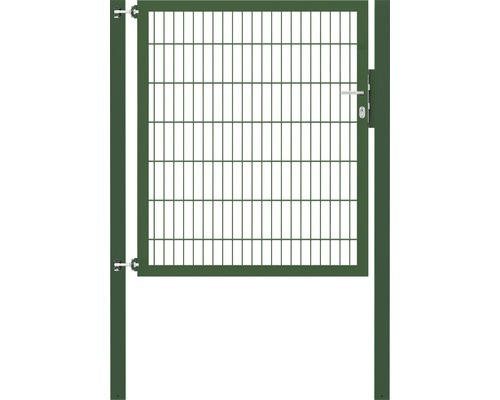 Stabgitter-Einzeltor ALBERTS Flexo Plus 8/6/8 125 x 140 cm inkl. Pfosten 8 x 8 cm grün