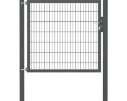 Stabgitter-Einzeltor ALBERTS Flexo Plus 8/6/8 150 x 140 cm inkl. Pfosten 10 x 10 cm anthrazit