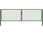Hornbach Stabgitter-Doppeltor ALBERTS Flexo Plus 8/6/8 500 x 140 cm inkl. Pfosten 10 x 10 cm grün