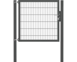 Stabgitter-Einzeltor ALBERTS Flexo Plus 8/6/8 125 x 120 cm inkl. Pfosten 8 x 8 cm anthrazit