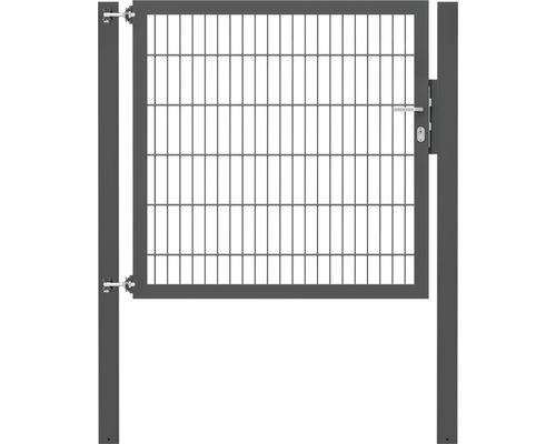 Stabgitter-Einzeltor ALBERTS Flexo Plus 8/6/8 125 x 120 cm inkl. Pfosten 8 x 8 cm anthrazit