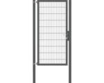 Hornbach Stabgitter-Einzeltor ALBERTS Flexo Plus 8/6/8 100 x 200 cm inkl. Pfosten 8 x 8 cm anthrazit