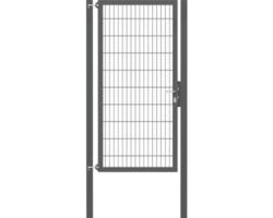 Stabgitter-Einzeltor ALBERTS Flexo Plus 8/6/8 100 x 200 cm inkl. Pfosten 8 x 8 cm anthrazit