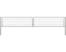 Stabgitter-Doppeltor ALBERTS Flexo Plus 8/6/8 500 x 80 cm inkl. Pfosten 10 x 10 cm feuerverzinkt