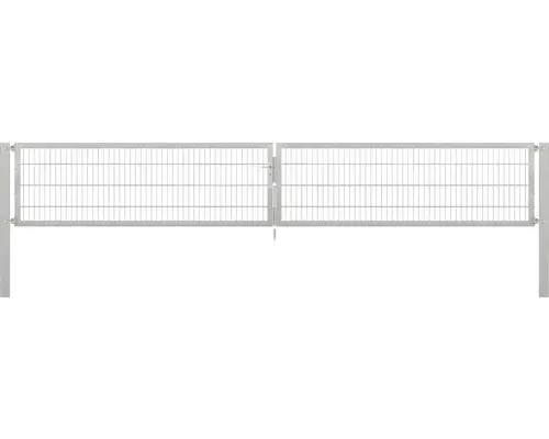 Stabgitter-Doppeltor ALBERTS Flexo Plus 8/6/8 500 x 80 cm inkl. Pfosten 10 x 10 cm feuerverzinkt