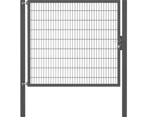 Stabgitter-Einzeltor ALBERTS Flexo Plus 8/6/8 200 x 180 cm inkl. Pfosten 10 x 10 cm anthrazit