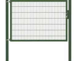 Stabgitter-Einzeltor ALBERTS Flexo Plus 8/6/8 200 x 140 cm inkl. Pfosten 10 x 10 cm grün