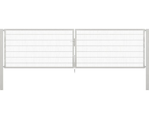 Stabgitter-Doppeltor ALBERTS Flexo Plus 8/6/8 500 x 140 cm inkl. Pfosten 10 x 10 cm feuerverzinkt