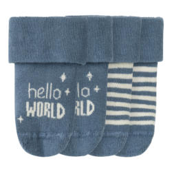 2 Paar Newborn Socken mit Umschlagbündchen (Nur online)