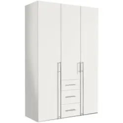 Drehtürenschrank in Weiß
